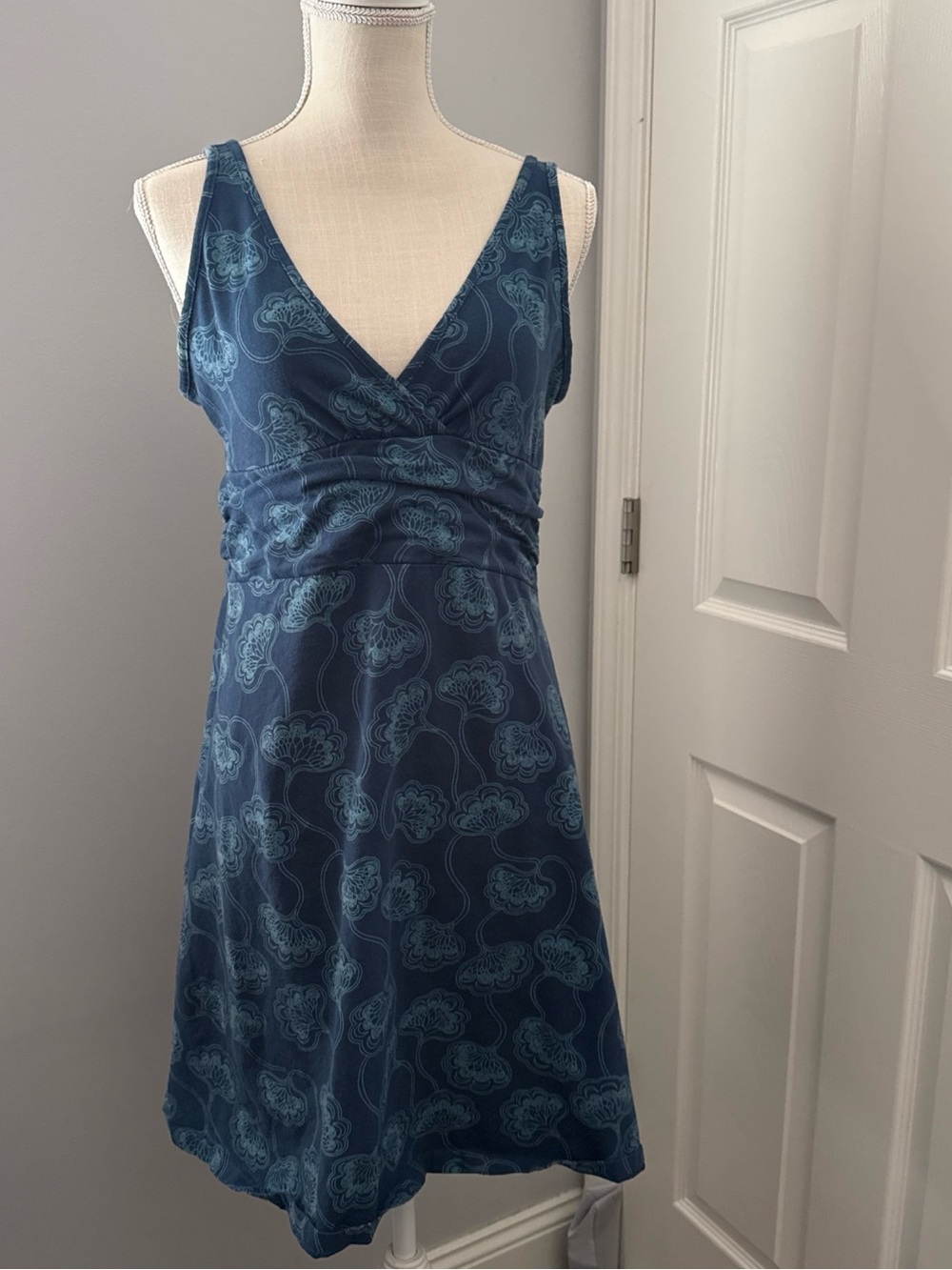 Patagonia Blue Floral Midi Dress